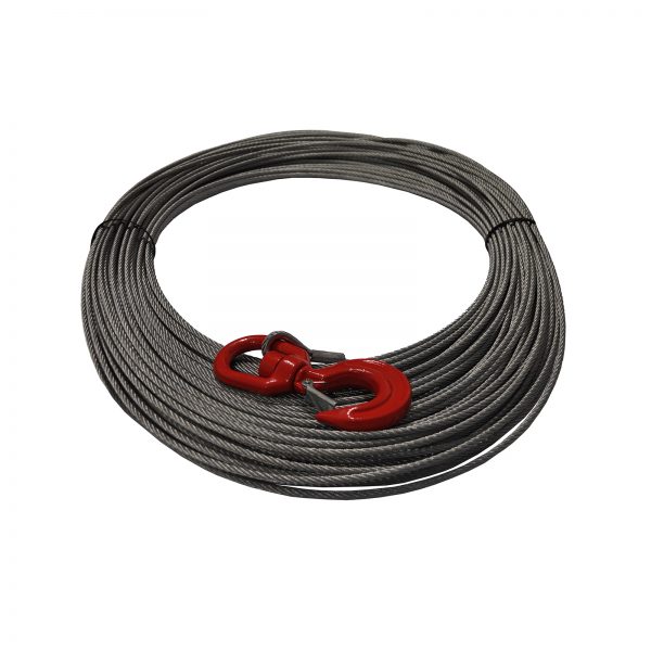 STEEL ROPE AND SWIVEL HOOK