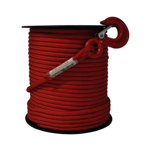 HIGH TENACITY RED TEXTILE ROPE